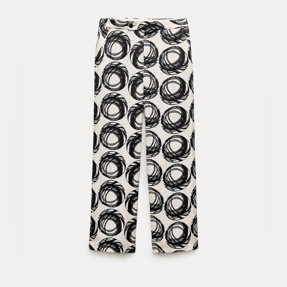 ZARA GEOMETRIC TROUSERS (M)